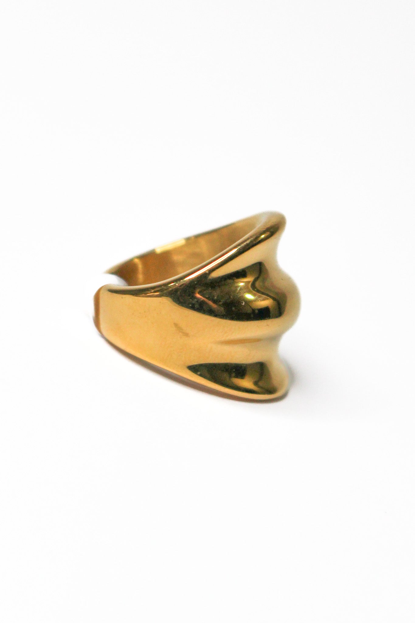 Solid Bold Gold Ring – alatine | mx